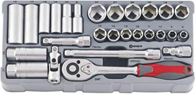 Connex Dopsleutelset Profi 3/8 27Dlg - COX580227 Connex Dopsleutelset Profi 3/8 27Dlg - COX580227