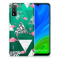 Huawei P Smart 2020 | TPU Hoesje | Flamingo Triangle - thumbnail