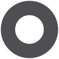 VidaXL Geschikt voor platte boomring zwart ø30 / 60 cm staal - thumbnail