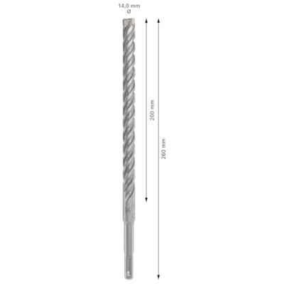 Bosch Accessoires PRO SDS plus-5X hamerboor | 14 x 200 x 260 mm - 2608833818