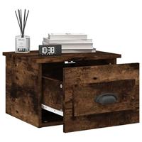 Nachtkastjes 2 st wandgemonteerd 41,5x36x28 cm gerookt eiken - thumbnail