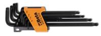 Beta ?8-delig set haakse stiftsleutels, met Torx® profiel en kogelkop. Lange uitvoering. 97BTXL/SC8 - 000970364 - thumbnail