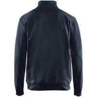 Blåkläder Sweatshirt met halve rits 33691158 | Donker marineblauw | Maat XXL - 7330509605196 - thumbnail