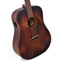 Sigma Guitars DM-15E Aged Distressed Satin elektrisch-akoestische westerngitaar - thumbnail