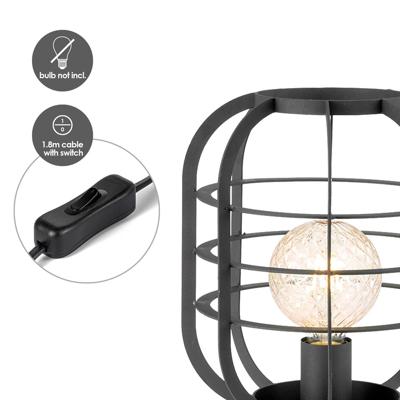 Home sweet home nero tafellamp 25 zwart