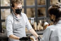 Naambadge etiket durable 8363 badgefix 46x105mm zk - thumbnail