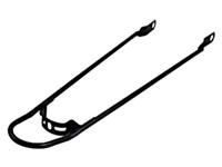 spatbordstang achter bumper 28 mat zwart - thumbnail