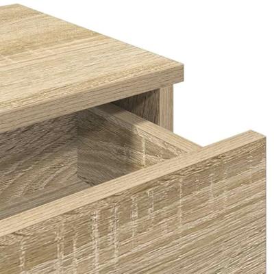 Wandschap met lades 80x31x17 cm bewerkt hout sonoma eikenkleur Wandschap met lades 80x31x17 cm bewerkt hout sonoma eikenkleur