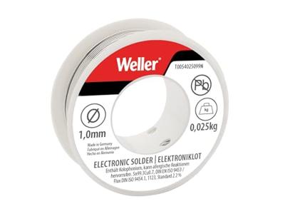 Weller EL99-1-25 Soldeertin, 1mm, 25g, Loodvrij - T0054025099 T0054025099