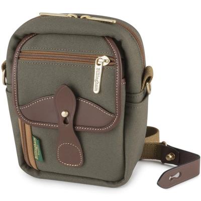 Billingham Stowaway Compact Sage FibreNyte / Chocolate Leather Billingham Stowaway Compact Sage FibreNyte / Chocolate Leather
