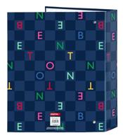 Ringmap Benetton Damero Marineblauw A4 27 x 33 x 6 cm - thumbnail
