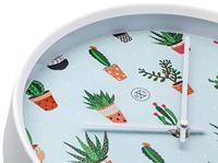 NeXtime NX-7348 Wandklok NXt Cactusdia 30cm Kunststof Wit - thumbnail