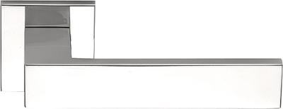 Formani Square LSQ4 deurkruk ongeveerd op rozet - gepolijst RVS