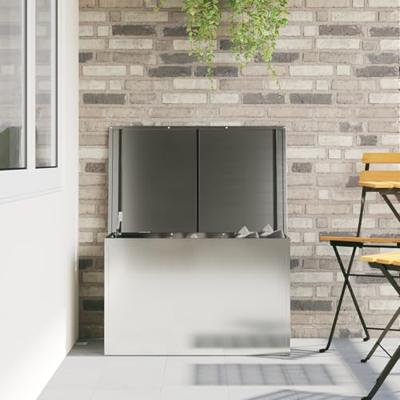 Buitenopslagdoos Zilver 80 x 50.5 x 50 cm Gegalvaniseerd staal