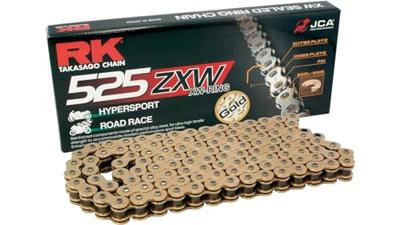RK Chains 525 zxw 102 n gold/gold open
