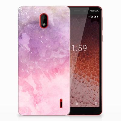 Smartphone hoesje Nokia 1 Plus Pink Purple Paint