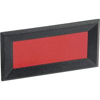 Mentor 2656.8422 Frontframe Zwart, Rood (b x h x d) 64 x 28 x 2.3 mm ABS - thumbnail