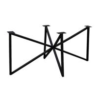 Stalen onderstel zwart vlinder 153 bij 87 cm en hoogte 73 cm (3 x 3 cm) - thumbnail