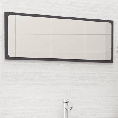 VidaXL Badkamerspiegel 100x1,5x37 cm spaanplaat grijs