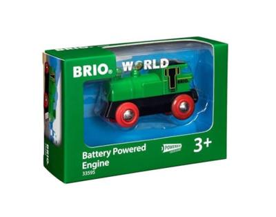 BRIO World Groene locomotief op batterijen