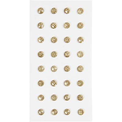 Creativ Company Strasstenen, d 8 mm, goud, 32 stuk/ 1 doos