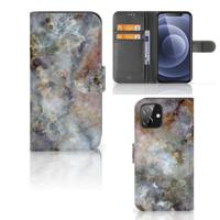 iPhone 12 | 12 Pro (6.1") | Bookcase | Marmer Grijs - thumbnail