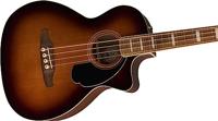 Fender Kingman Bass Shaded Edge Burst WN Black Pickguard elektrisch-akoestische basgitaar met gigbag - thumbnail