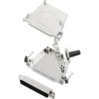 TRU COMPONENTS TCD45ZF37HDP62K 7709612 D-sub male connectorset 45 ° Aantal polen: 62 Soldeerkelk 1 stuk(s) - thumbnail