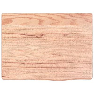 VidaXL Wastafelblad 40x30x2 behandeld massief hout lichtbruin