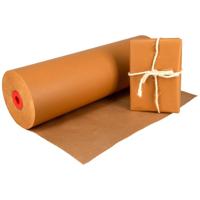 Kraftpapier op rol 59 cm x 400 meter 50 gram/m2 oranje - thumbnail