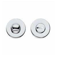 Intersteel | Rozet toilet-/badkamersluiting | Rond | Chroom - thumbnail