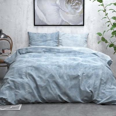 Sleeptime Flanel Washed Cotton Blauw 240 x 200/220 cm