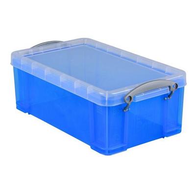 Opbergbox ru 5ltr 340x200x125mm transp blauw