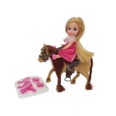 Basic Calleigh mini paard met pop + accessoires