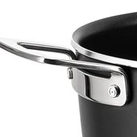 Alessi Braadpan Pots&Pans - AJM102/24 B - Zwart - ø 24 cm / 3.4 liter - door Jasper Morrison - thumbnail