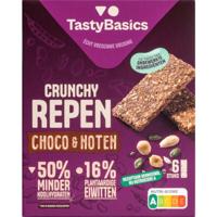 TastyBasics Crunchy less carb repen choco & noten 138 Gram - thumbnail