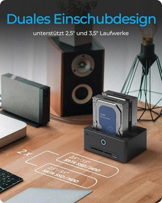 ICY BOX IB-1233CL-CR USB 3.2 Gen 1 (3.1 Gen 1) Type-A Zwart