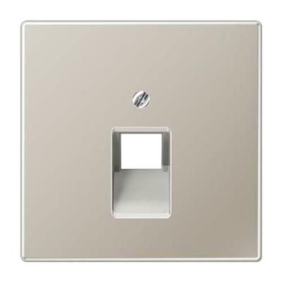 Jung LS990 centraalplaat voor UAE RJ45 1-voudig edelstaal ES2969-1UA