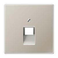 Jung LS990 centraalplaat voor UAE RJ45 1-voudig edelstaal ES2969-1UA - thumbnail