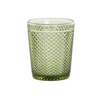 Glazenset DKD Home Decor Groen Kristal Met reliëf 240 ml (6 Stuks) - thumbnail