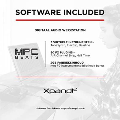 M-AUDIO AIR|Hub USB 2.0 Type-C Zwart M-AUDIO AIR|Hub USB 2.0 Type-C Zwart