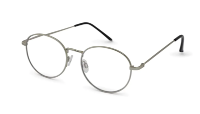 Leesbril Readr. -0043 OVAL-Shiny silver-+3.00 met blauwlichtfilter