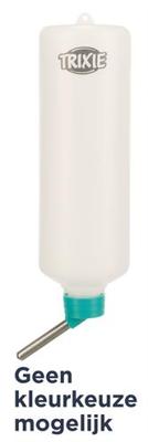 TRIXIE DRINKFLES KUNSTSTOF MET DRAADBEUGEL ASSORTI 600 ML 8 ST