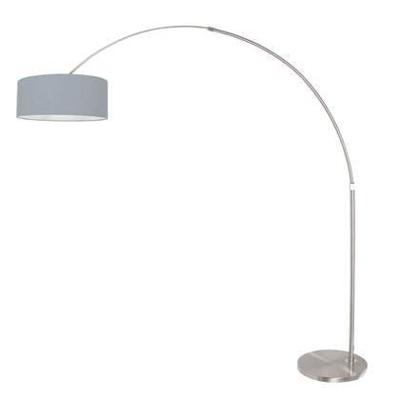 Steinhauer BooglampSparkled light metaal met lichtblauwe kap - 3927ST