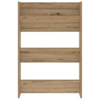 Wand Schoenenkasten 2 pcs artisanaal eikenkleurig Bewerkt hout - thumbnail