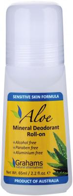 Grahams Deodorant mineral aloe 65 Milliliter