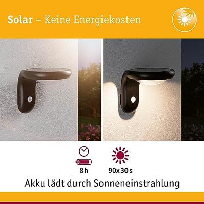 Paulmann Diskola 94854 Wandlamp op zonne-energie met bewegingsmelder LED 3.5 W Antraciet Paulmann Diskola 94854 Wandlamp op zonne-energie met bewegingsmelder LED 3.5 W Antraciet