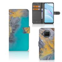 Xiaomi Mi 10T Lite | Bookcase | Marble Blue Gold - thumbnail