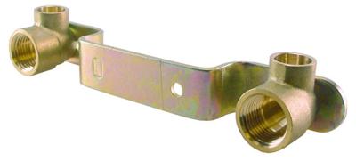 Riko Messing soldeer muurplaat-beugel gemini 1/2"x 15cm