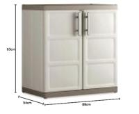 Keter Excellence XL Opbergkast laag - 2 planken - thumbnail